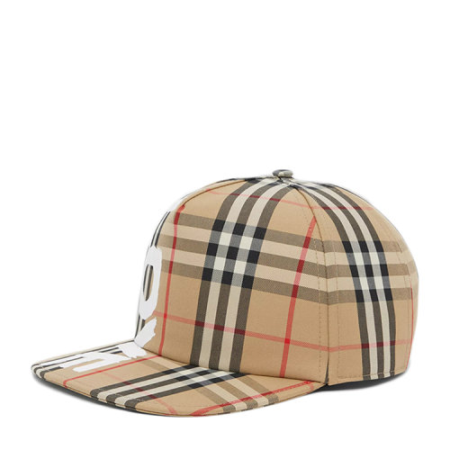 BURBERRY/博柏利 Love 图案印花 Vintage 格纹棒球帽 80377891