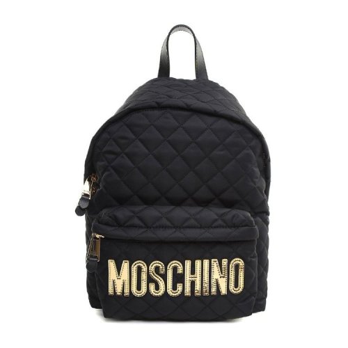 MOSCHINO/莫斯奇诺  女包女士黑色时尚百搭品牌字母双肩包  B760782012555