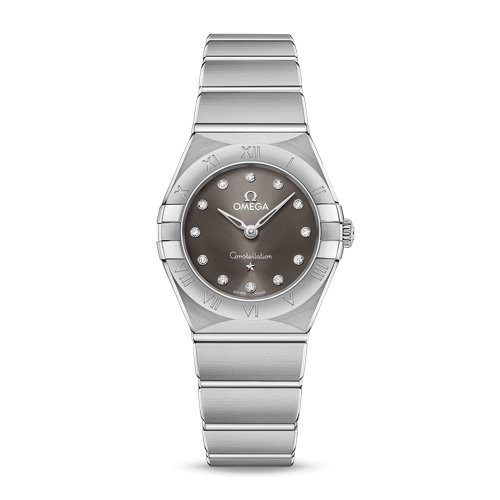OMEGA/欧米茄 星座系列 精钢 钻石刻度 石英机芯 女士腕表 131.10.25.60.56.001