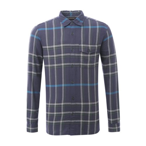 BURBERRY/博柏利  纯棉翻领格纹男士长袖衬衫 长袖T恤 上装 瑕疵特卖 博柏利t恤 t恤男