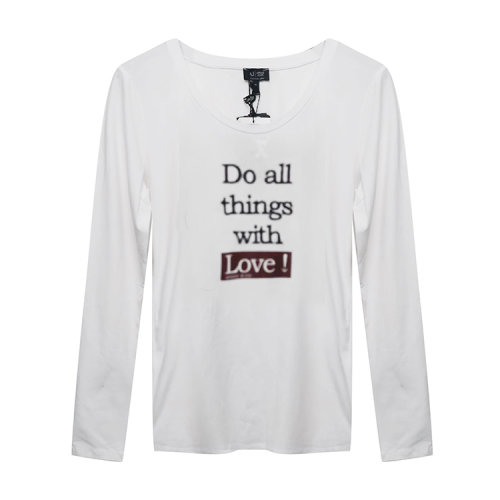 ARMANI JEANS/阿玛尼牛仔/女士长袖T恤(瑕疵折扣）