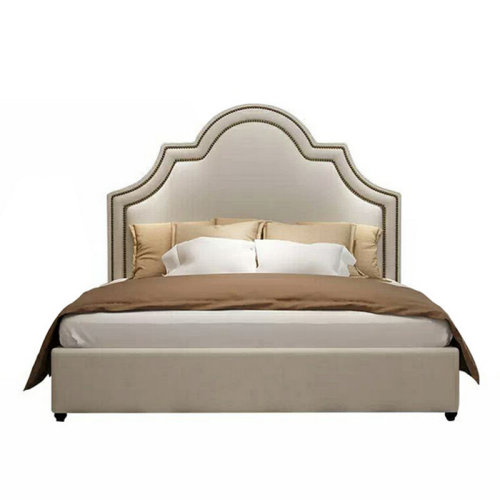 GeleiStory/GeleiStory 现代简约轻奢布艺床婚床双人床小户型主卧   家具家装＞卧室家具＞床