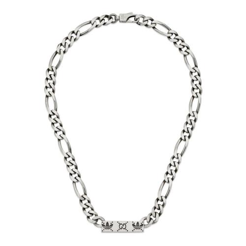 GUCCI古驰 22年秋冬 女士 adidas x Gucci联名系列马衔索链项链 710077 J8400 0728