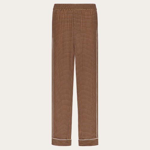  VALENTINO华伦天奴 22年秋冬 男士 休闲裤 PANTALON STYLE PYJAMA EN SOIE A_VEC IMPRIMé MIN