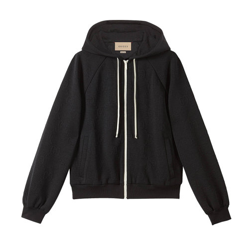 GUCCI/古驰 女士黑色GG提花针织夹克661783XJDEM1000