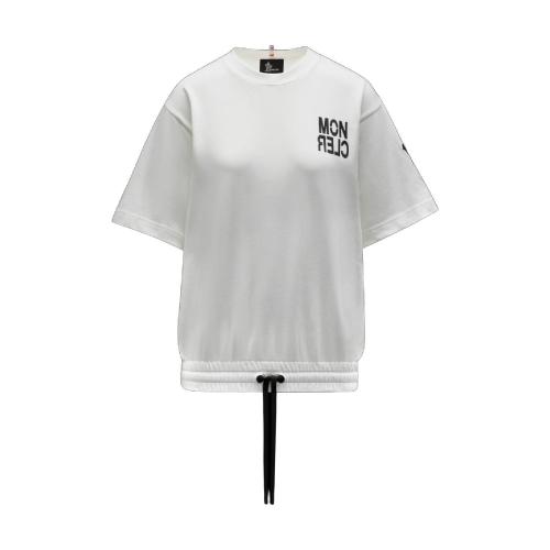  MONCLER蒙可蒙克莱 22年秋冬 女士 短袖T恤 Drawcord t-shirt G*w*20988C0000183927034 预定商品1-3周发货