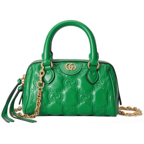  GUCCI古驰 22年秋冬 女士 GG绗缝皮革手提包 702251 UM8HG 3389