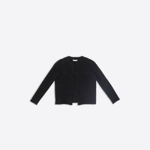  BALENCIAGA巴黎世家 22年秋冬 女士 针织衫 Cardigan in Black 706301T32481000