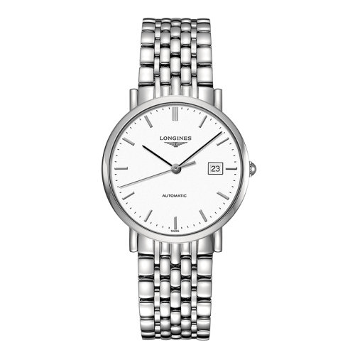 LONGINES/浪琴  博雅系列 自动机械表白盘精钢表带男表37毫米L4.810.4.12.6