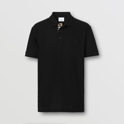  BURBERRY 22年秋冬 男士 专属标识装饰珠地网眼布棉质 Polo 衫 80552281