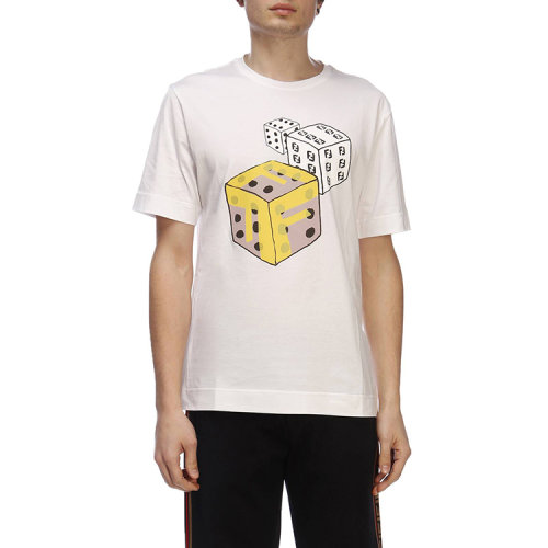 FENDI/芬迪 19年春夏 时尚 男性 印花  男士短袖T恤 FY0936 A6ZK F0QA0