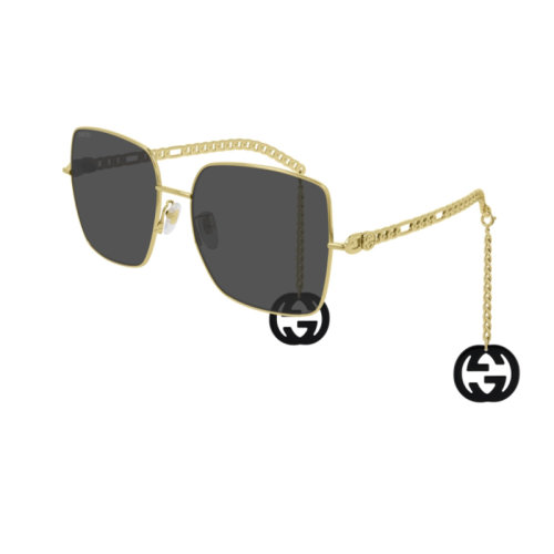 GUCCI/古驰 男士黑色时尚休闲太阳镜 GG0724S 001