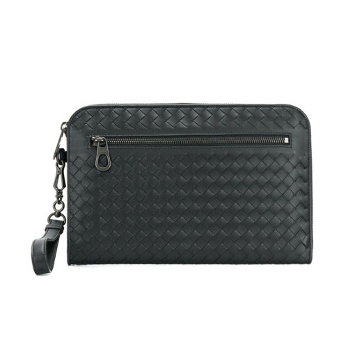 Bottega Veneta/葆蝶家 男包 男士皮质编织经典时尚拉链手拿包 493190V46511000