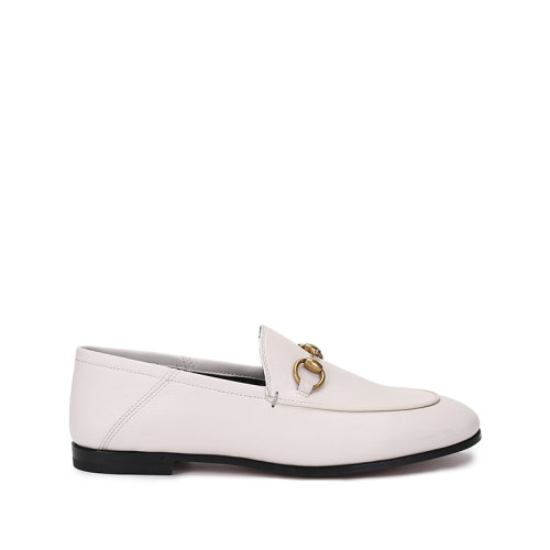 GUCCI/古驰 女士皮革可踩脚莫卡辛鞋乐福鞋平底鞋休闲鞋 414998 DLC00