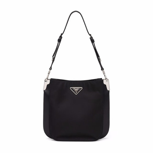 PRADA/普拉达  女包女士黑色皮革时尚百搭时尚百搭品牌字母斜挎单肩包  1BC135-OOM2DLN-F0002