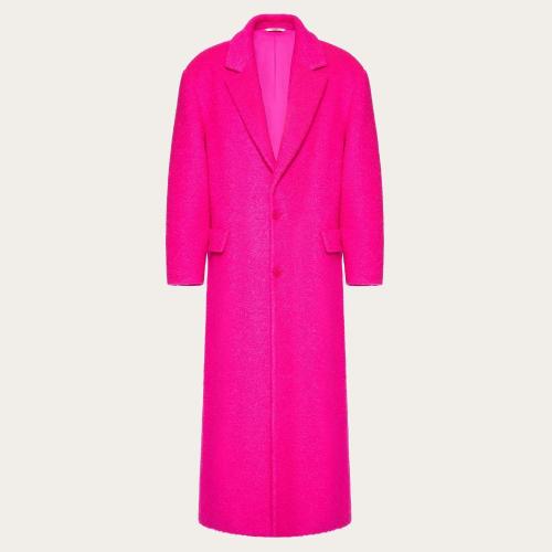  VALENTINO华伦天奴 22年秋冬 男士 大衣 MANTEAU DROIT EN LAINE 1V0CAF128V0UWT