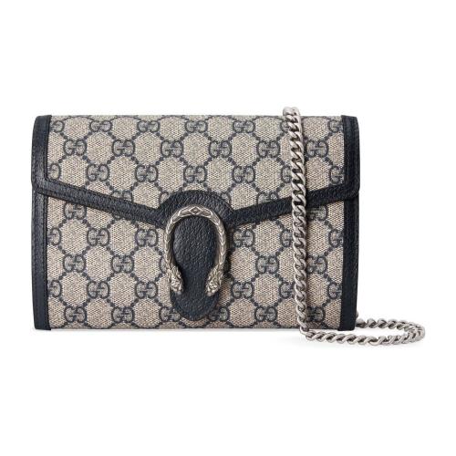  GUCCI古驰 22年秋冬 女士 Dionysus系列GG链带钱包 401231 K9GSN 4075
