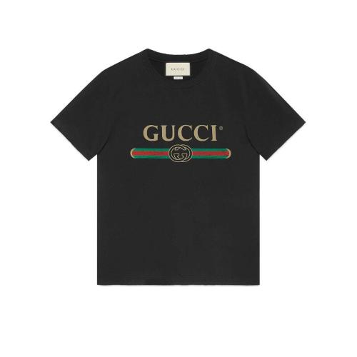  GUCCI古驰 22年秋冬 男士 男士Gucci标识印花超大造型T恤 440103 X3F05 1508