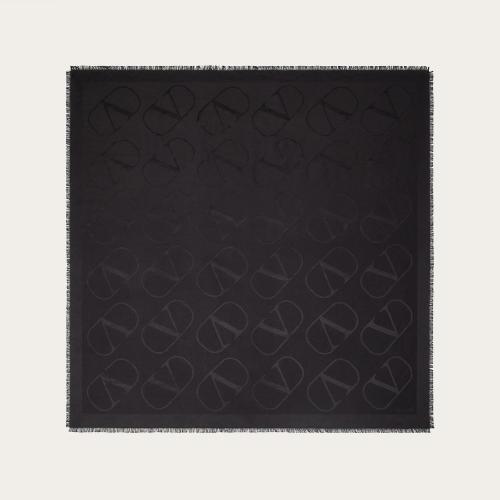  VALENTINO华伦天奴 22年秋冬 女士 披肩 Chale VLogo Signature 140 x 140 cm 1W2EB104AJB0NO