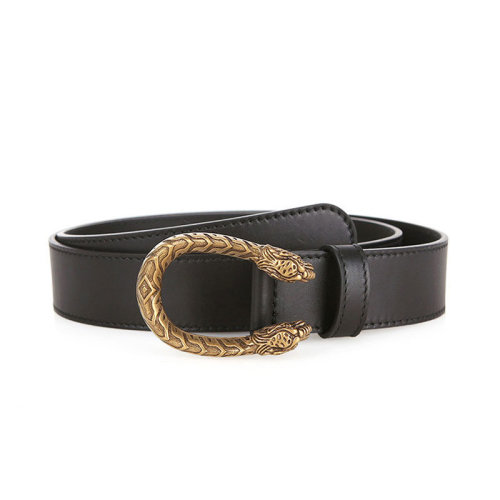 GUCCI/古驰  女士牛皮 时尚经典 黑色 腰带 476453 AP00T 1000