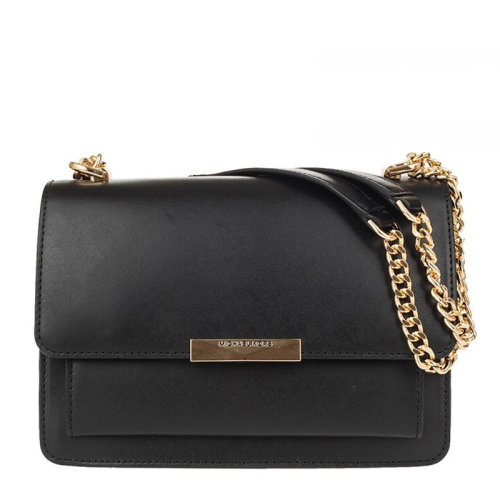 Michael Kors/迈克·科尔斯 女士纯色皮质金属字母徽标磁扣翻盖开合单肩包斜挎包链条包女包 30S9GJ4L9L 多色可选