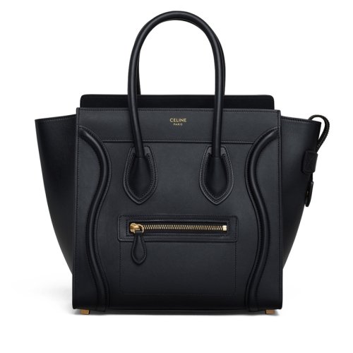 CELINE/赛琳 经典款MICRO LUGGAGE女士光面牛皮 单肩包 CEL7QKH7BCKZZZZZ00