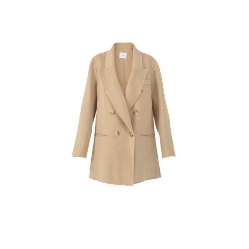 GeleiStory/GeleiStory  纵横四海系列秋冬新款简约职场通勤气质修身双面羊毛大衣毛呢外套女士大衣