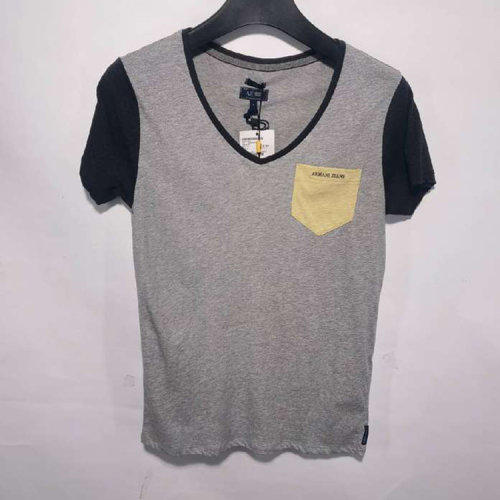 ARMANI JEANS/阿玛尼牛仔/灰色男士短袖T恤