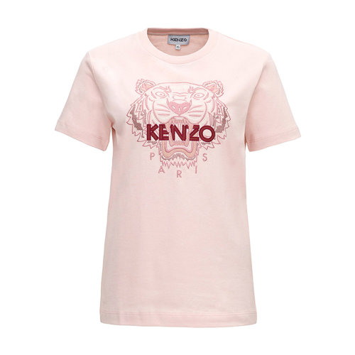 KENZO/高田贤三 女短袖 女士虎头圆领运动休闲短袖 FA6 2TS912 4YE