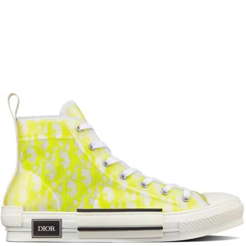 DIOR/迪奥  新款斜纹帆布B23高帮女士休闲运动鞋3SH118W YNT