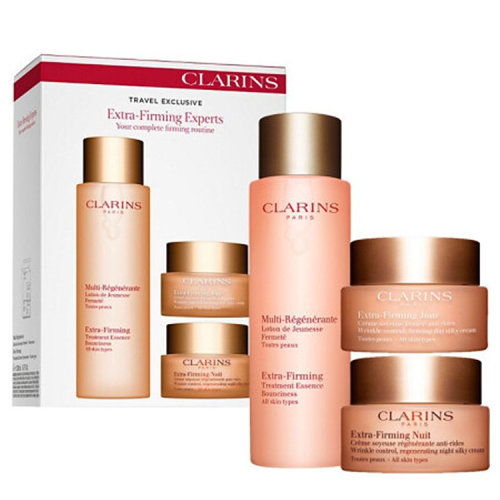 CLARINS/娇韵诗  弹力焕颜弹簧霜 补水修护 弹簧3件套（水+日霜+晚霜）