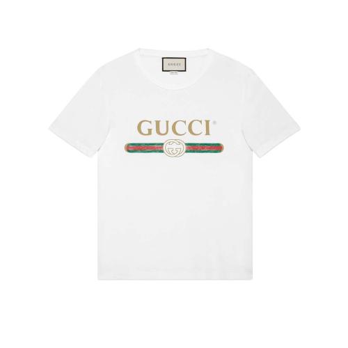  GUCCI古驰 22年秋冬 男士 男士Gucci标识印花超大造型T恤 440103 X3F05 9045