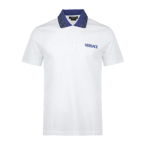 VERSACE/范思哲22春夏刺绣徽标男士T恤男士短POLO衫10025451A01875