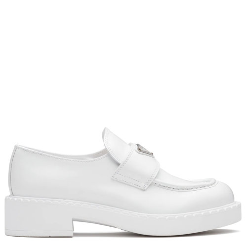 PRADA/普拉达  女士白色亮面皮革乐福鞋1D246M_ULS_F0009_F_B050