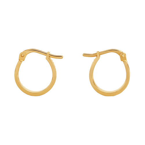 CELINE/赛琳 22新款 女士金色黄铜字母雕刻圆形耳环460FJ6BRA.35OR