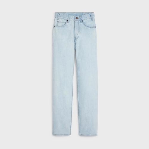  CELINE赛琳思琳 22年秋冬 女士 牛仔裤 MARGARET SUN-FADED水洗牛仔裤 2N500276Q.08SF