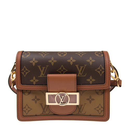 Louis Vuitton/路易威登 女士皮革啡色帆布小牛皮经典老花单肩包斜挎包女包M44580【预售3-4周】