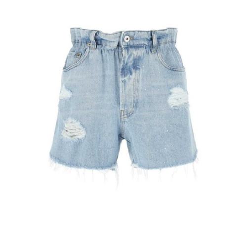  Miu Miu/缪缪 女士蓝色时尚休闲短裤 GWP300-10B7 F0008 PLFSX