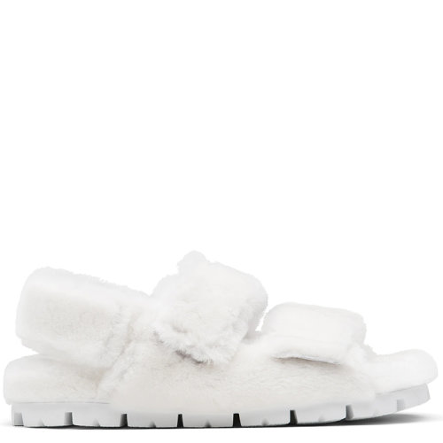 PRADA/普拉达  女士白色羊皮毛拖鞋1X737M_173_F0009_F_ZF20