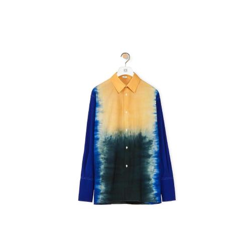  LOEWE罗意威 22年秋冬 男士 针织衫 Tie-dye shirt in wool H526Y05W58-5389