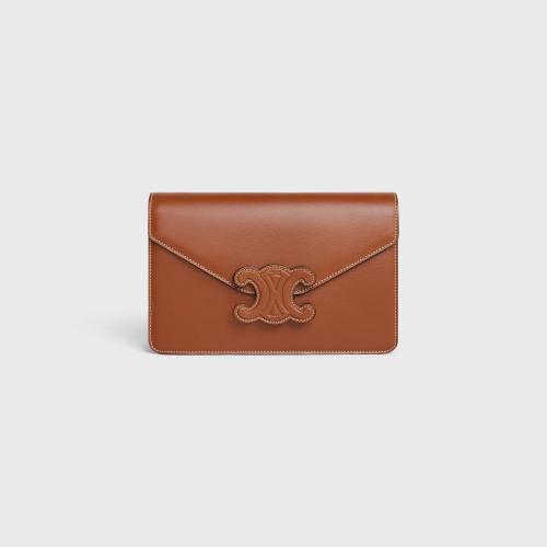  CELINE赛琳思琳 22年秋冬 女士 钱包 亮泽牛皮革链条钱包 10J733DPV.04LU