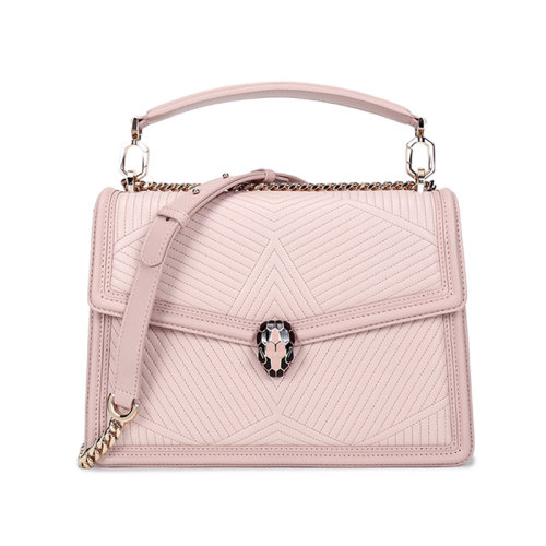 BVLGARI/宝格丽 女士SERPENTIFOREVER系列羊皮/牛皮手提单肩斜挎包287387