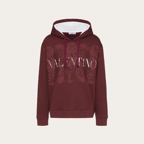  VALENTINO华伦天奴 22年秋冬 男士 卫衣 SWEAT-SHIRT IMPRIMé VALENTINO A_VEC BRODERIE EN D