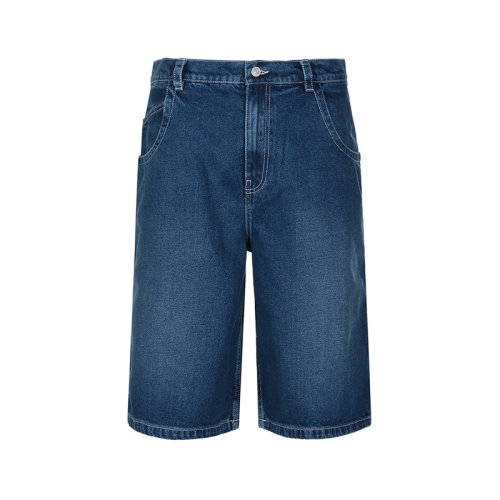 KENZO/高田贤三【22春夏新款】男士棉质高腰直筒牛仔中裤短裤 5DS334 2EA