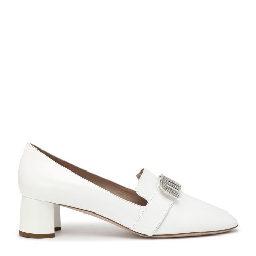 MIUMIU 纯色 金属装饰 时尚 女士中跟鞋 5I128C JHR F0009