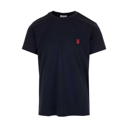 BURBERRY/博柏利 巴宝莉新款短袖 男士TB胸标深蓝色棉质短袖T恤 8014022