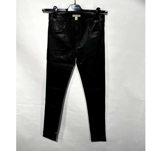 BURBERRY/博柏利 黑色女士皮裤