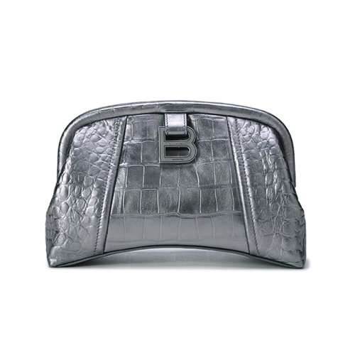 Balenciaga/巴黎世家【22春夏新款】女士鳄鱼纹牛皮手拿包XS码 673120 2102K