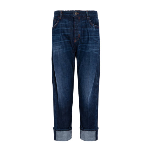 Emporio Armani 男士 深蓝色 牛仔长裤  6H1J70-1DM7Z-0942