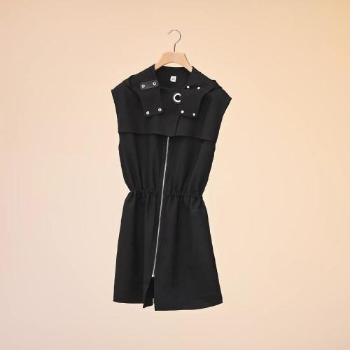  HERMES爱马仕 22年秋冬 女士 短袖衬衫 Gilet long sans manches fermoir oeillet H2E0145DI02